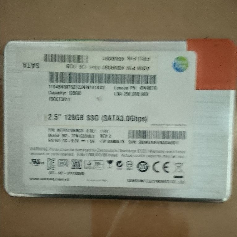 ssd 128 samsung rusak