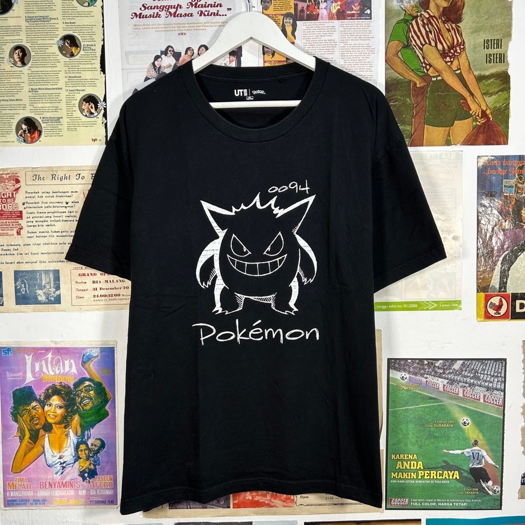 Kaos Tshirt Uniqlo x Pokemon Gengar RARE Original