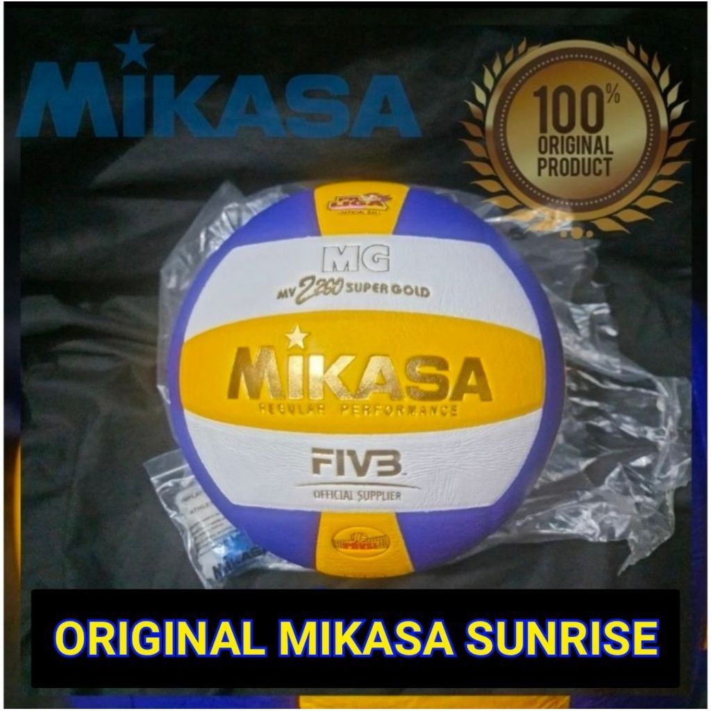 MIKASA RESMI ASLI SUNRISES BOLA VOLI MIKASA SUPERGOLD 2200 ORIGINAL ASLI NEW STOCK