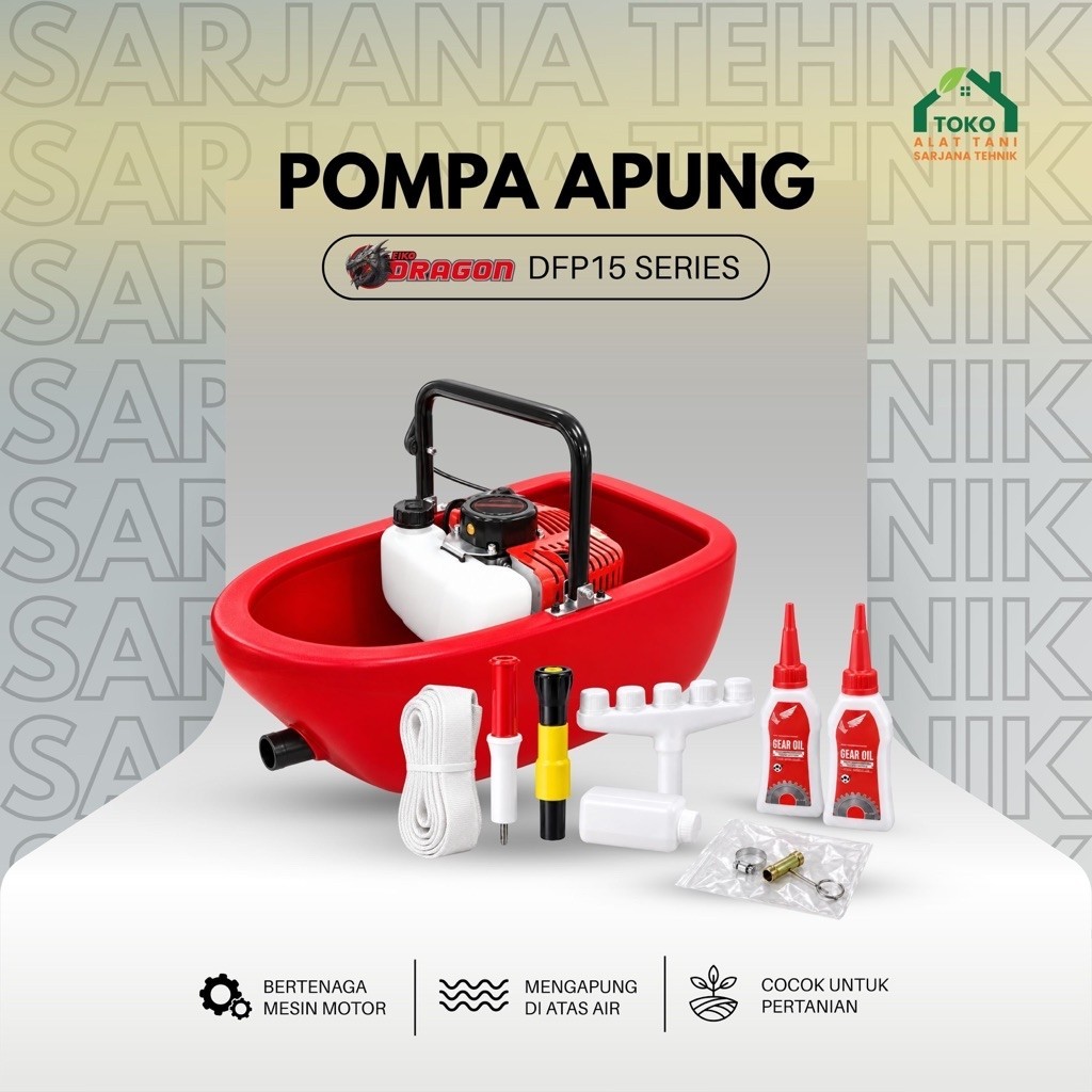 Pompa apung / Floating Pump merk Dragon untuk 2 Tak dan 4 Tak untuk penyiraman bawang