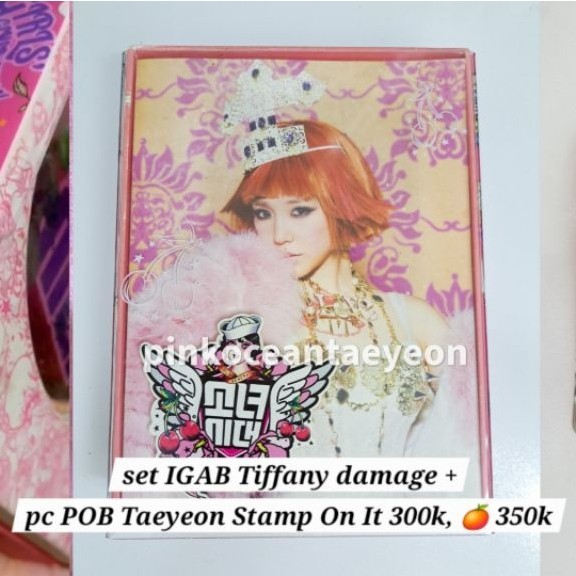 Set Album SNSD GIRLS GENERATION IGAB Cover Tiffany damage + photocard POB Taeyeon