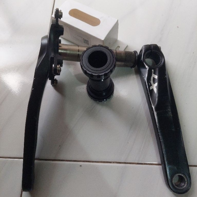crank shimano XT japan arm 175 bcd 104