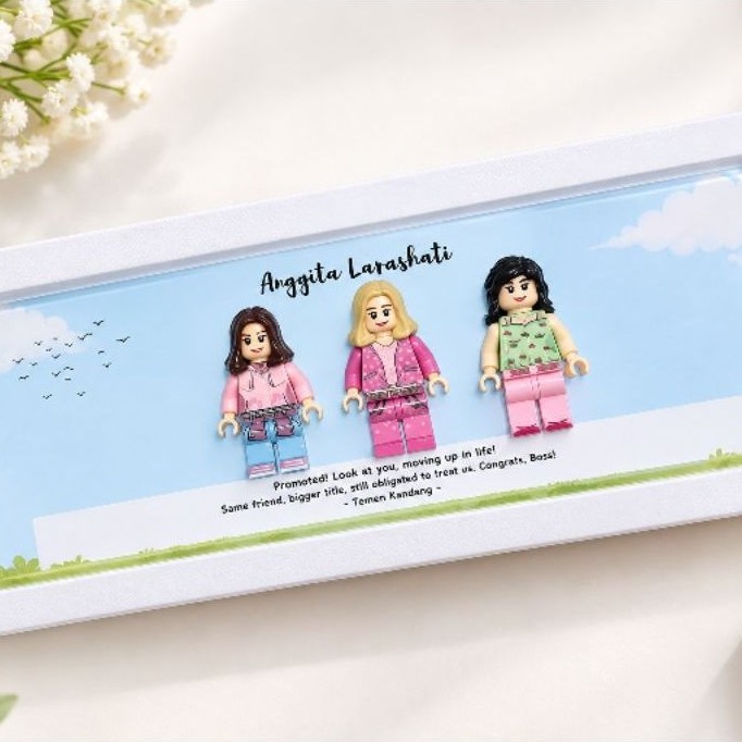 MINIGIFT FIGURE RESIGN/BIRTHDAY/FAREWELL/ FRAME PANJANG
