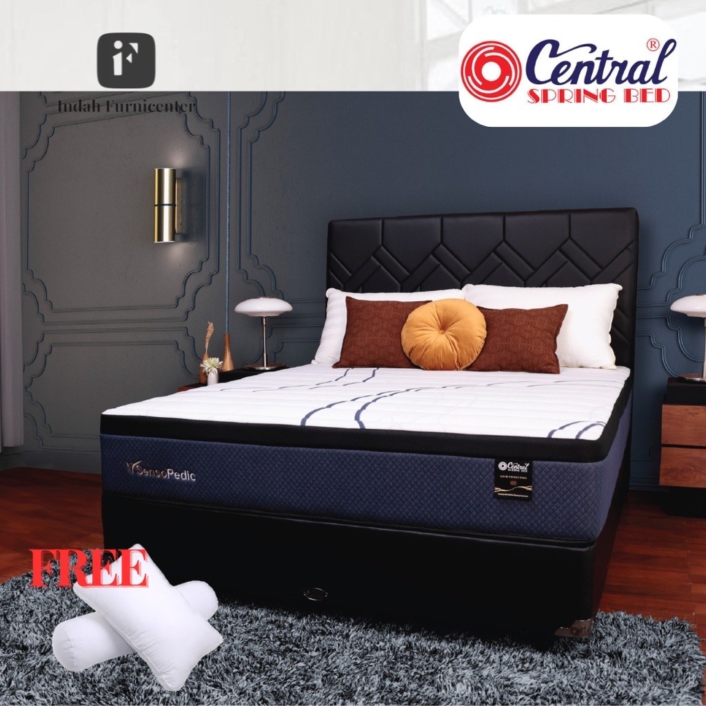 kasur spring bed central othopedic senso pedic 90 120 140 160 180 90x200 120x200 140x200 160x200 180