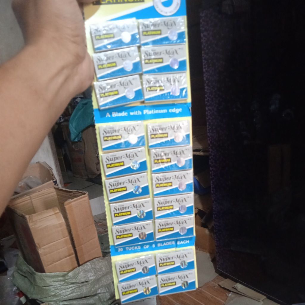 silet supermax original 20 kotak 100 keping silet