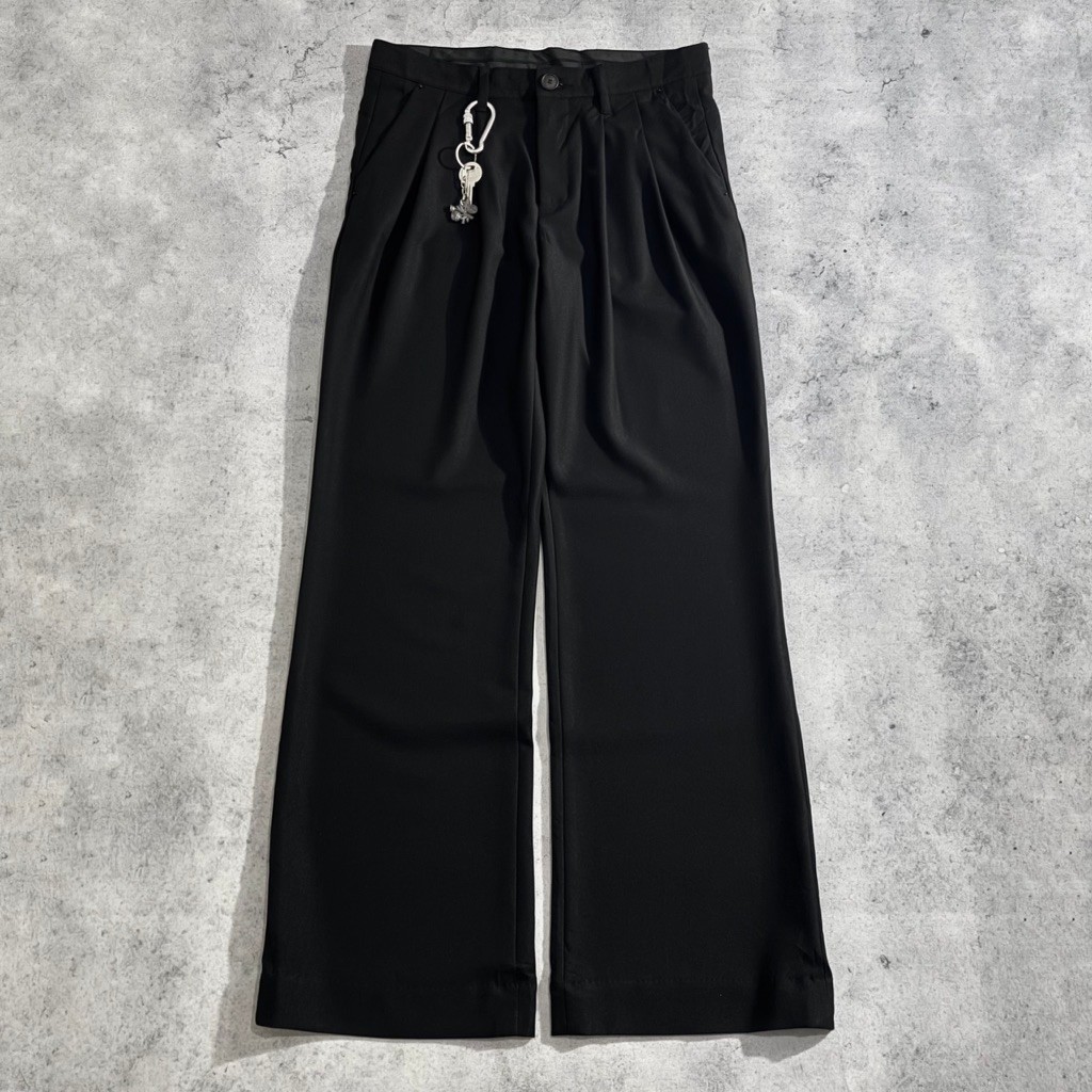 MAISON MINED Saint Pleated Trousers Workpants Black (Unisex) Size 30-31