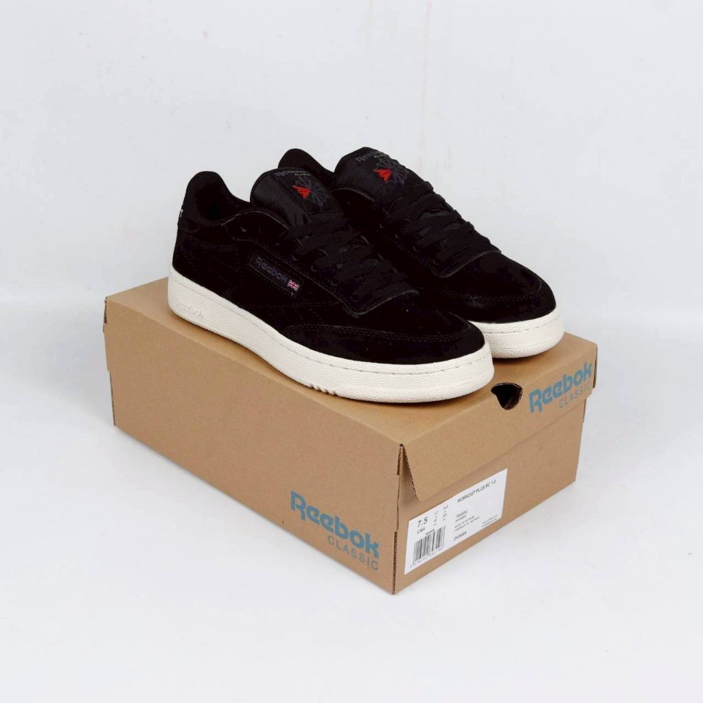 Reebok Club C 85 Black White Suede