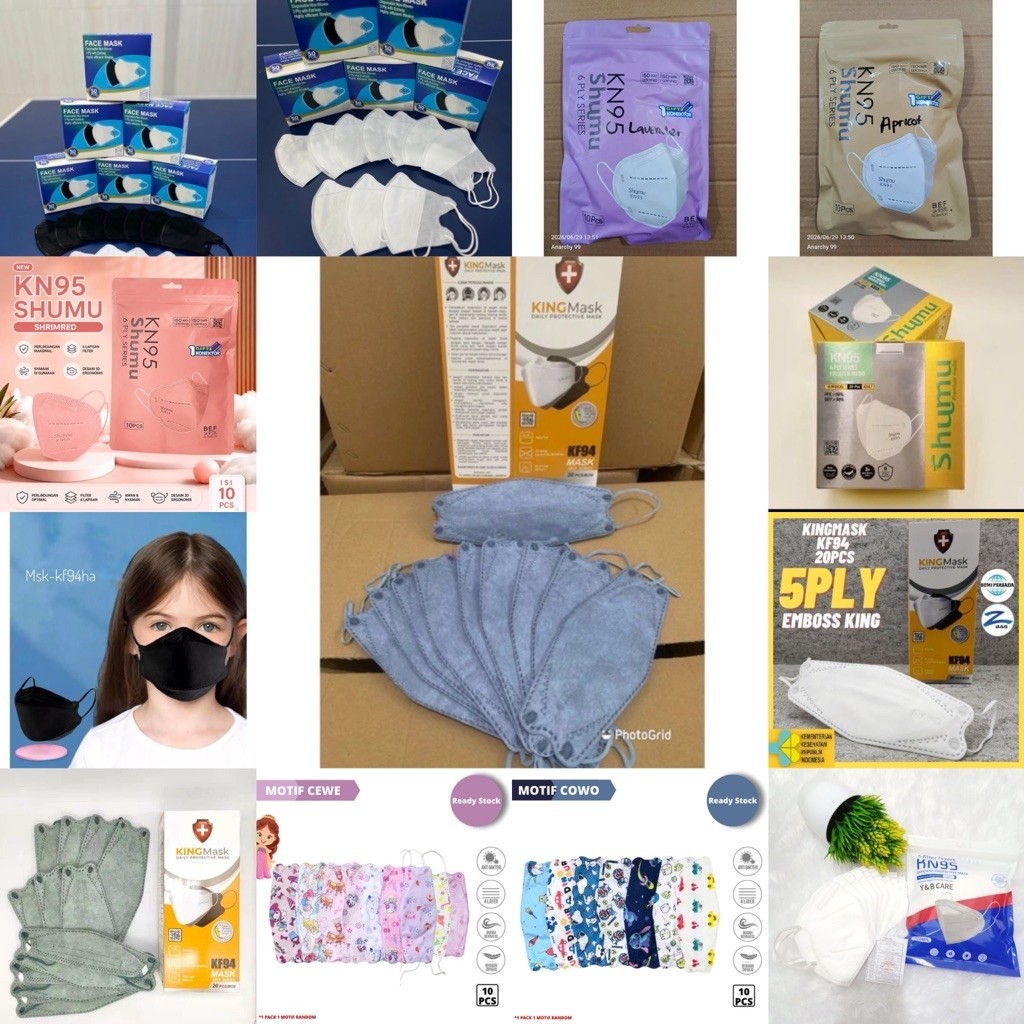 Masker Duckbill 3ply Premium isi 50pcs One Care Plus Disposable Face Mask 3ply Masker KF94 4ply