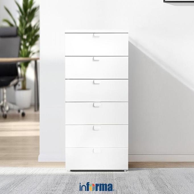 DISKON Informa Norden Laci Kantor 6 Tingkat Metal Filing Cabinet Lemari Arsip Kabinet Berkas Penyimp