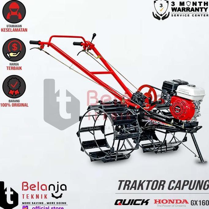 Mesin Traktor - Quick Capung Metal + Mesin Engine Honda GX 160