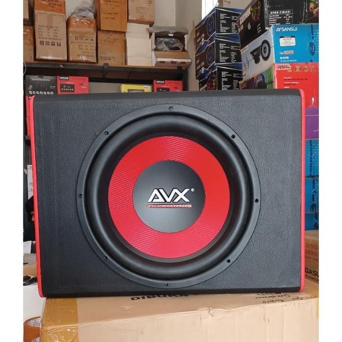 Box Sub + Speaker Sub 12in AVX Cyber AC-1268 Speaker PASIVE, max 350watt Doble Coil