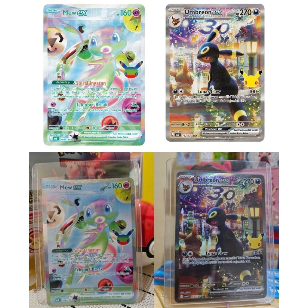 Fur Mew One & SAR Umbreon Pokemon Tcg 30th