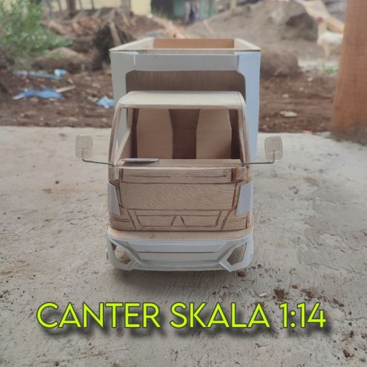 MINIATUR TRUK OLENG MODEL CANTER ukuran P 49 L 16