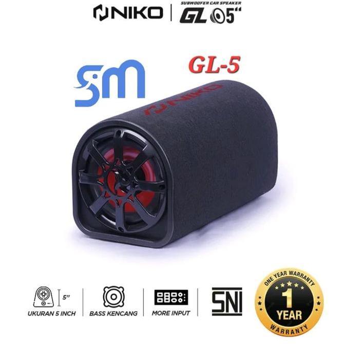 Speaker Niko GL-5 Subwoofer car basstube GL5 5 inch bluetooth