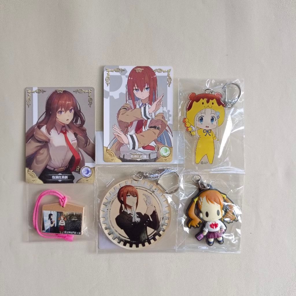 (UPDATE SEPTEMBER) Anohana Steins gate keychain strap official merchandise