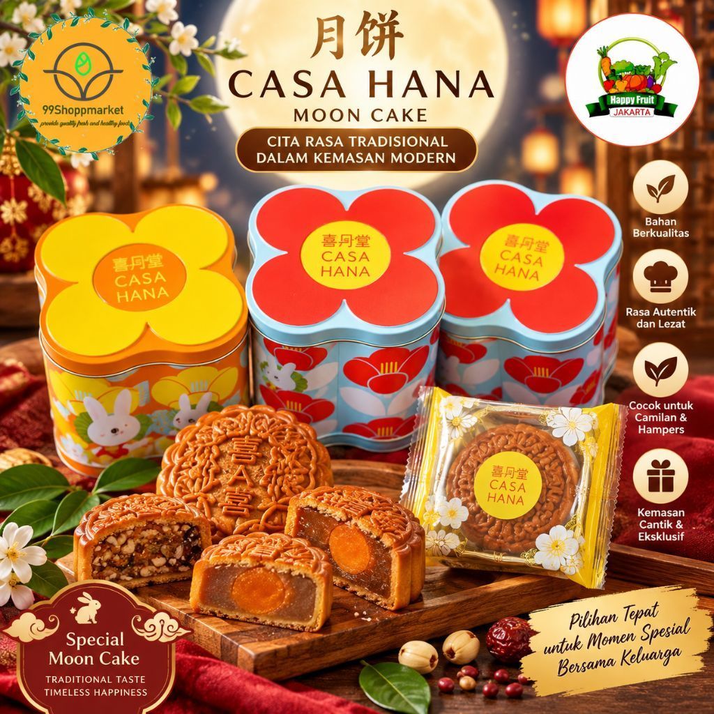 Kue Bulan kuih Casahana Moon cake 500 gram