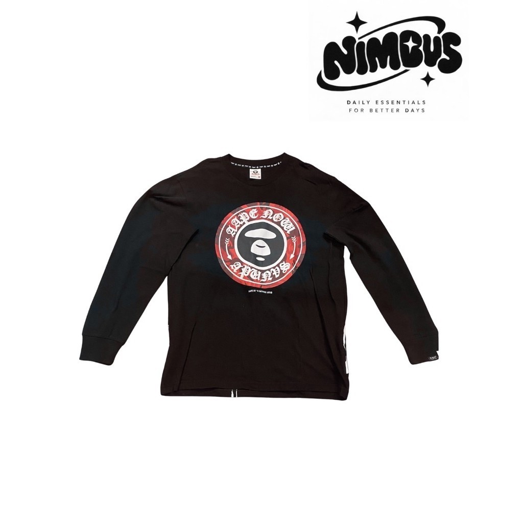 Baju Kaos Lengan Panjang Sweatshirt Aape Ori Second
