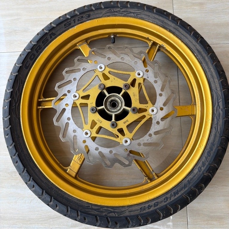vleg depan vixion lama vixion old vixion new set piringan+ban