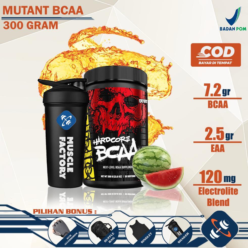 MUTANT BCAA 30 Servings - Suplemen Asam Amino Minuman Recovery Otot Intra Workout Elektrolit Cegah K