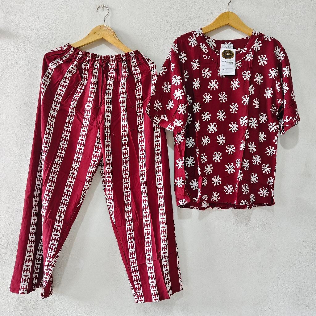 SETELAN CP BATIK LUZA JUMBO ld 120cm  / ONE SET JUMBO  by BATIK TULIP PEKALONGAN / SETCEL SPK JUMBO 