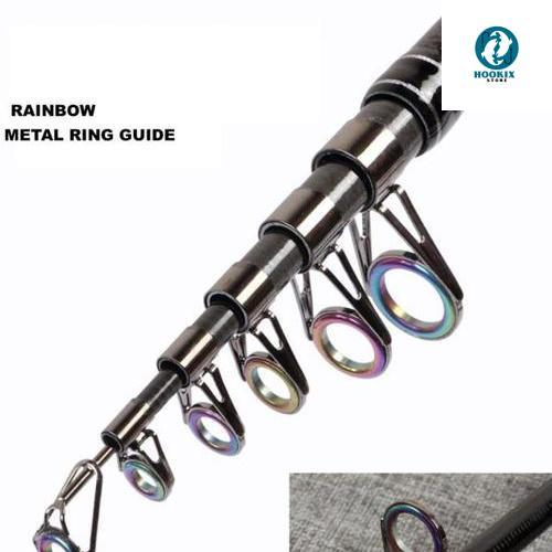 Casting spinning Joran pancing Ultralight Ul Pendek mini Ring Rainbow