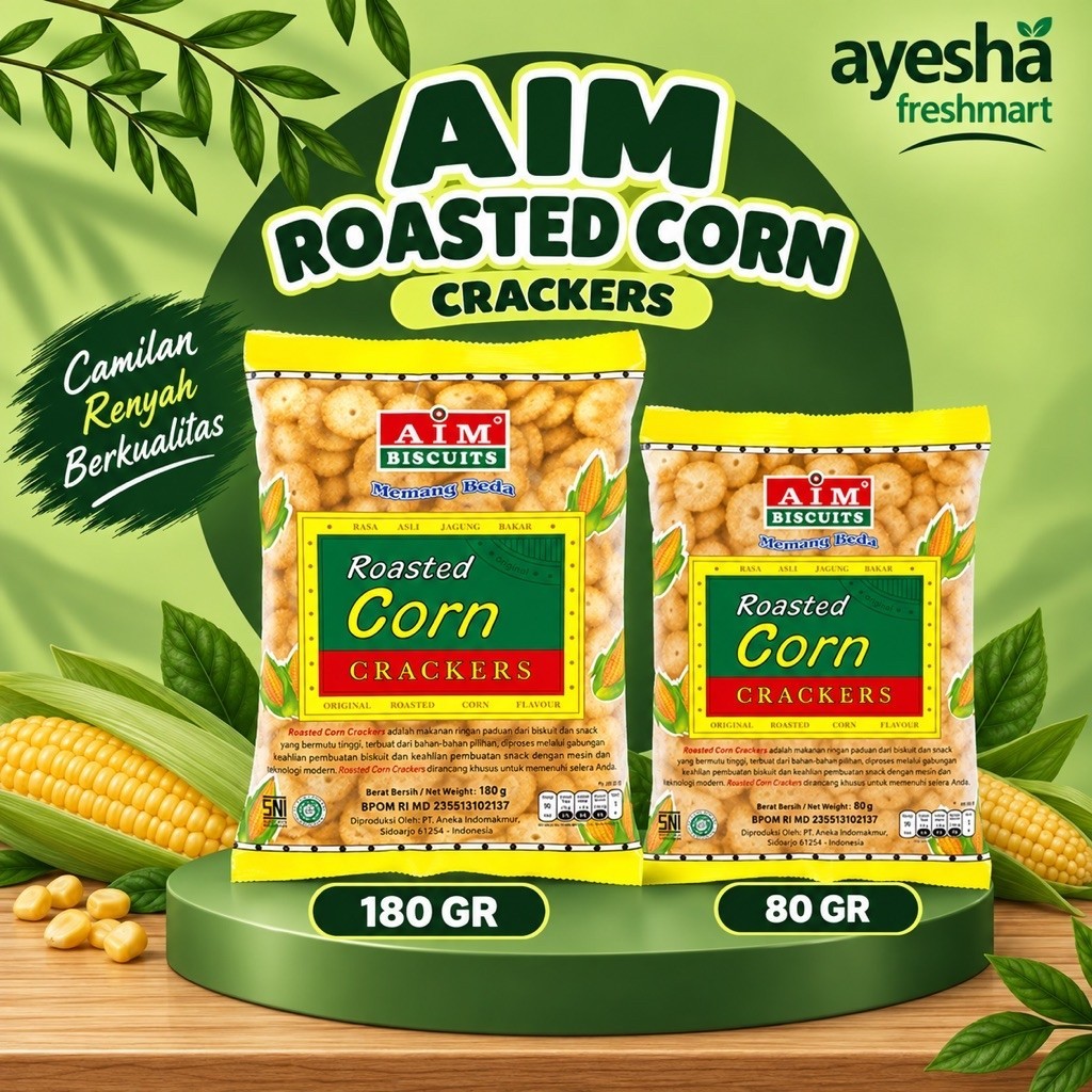 AIM Biscuits Roasted Corn Crackers