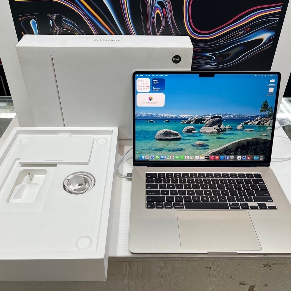 Second MacBook Air M3 15” 8/256GB Garans iBox Panjang