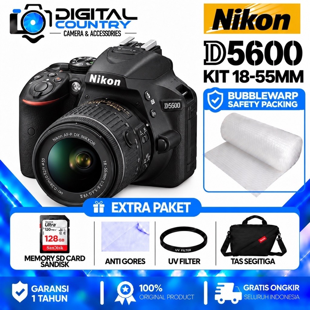 NIKON D5600 KIT 18-55MM / KAMERA NIKON D5600 KIT 18-55MM / NIKON D5600