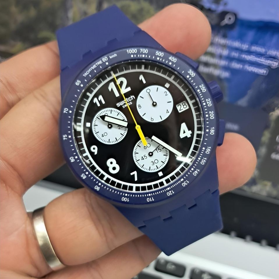 Jam tangan Pria swatch original SUSN418 Jam tangan karet swatch original