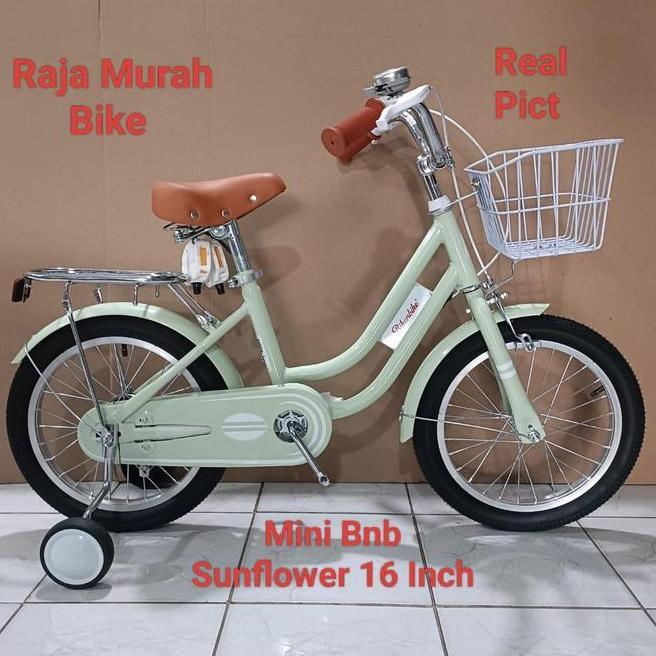 Sepeda Anak Perempuan Mini 16 Inch Bnb Sunflower New Sepeda Bnb Sunflower