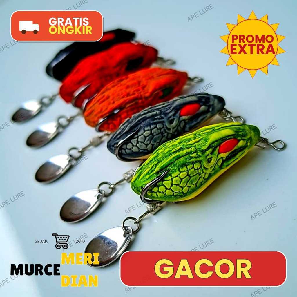 SOFT FROG 3,5 CM DAN 4 CM RASA JAWS| UMPAN CASTING IKAN GABUS| SOFROG APE LURE ALAT PANCING| UMPAN P