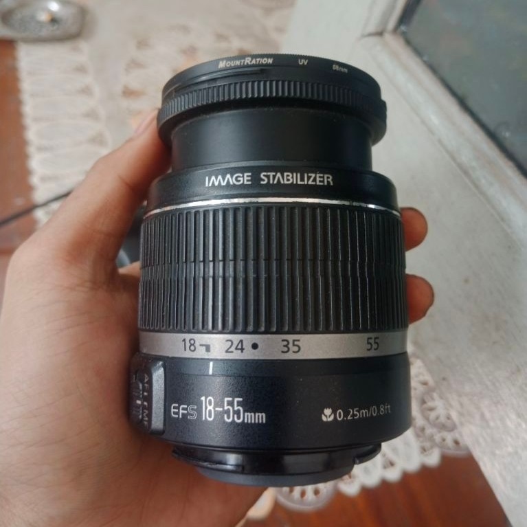 Canon 600D+Lensa Kit 18-55mm+Lensa Fix 50mm