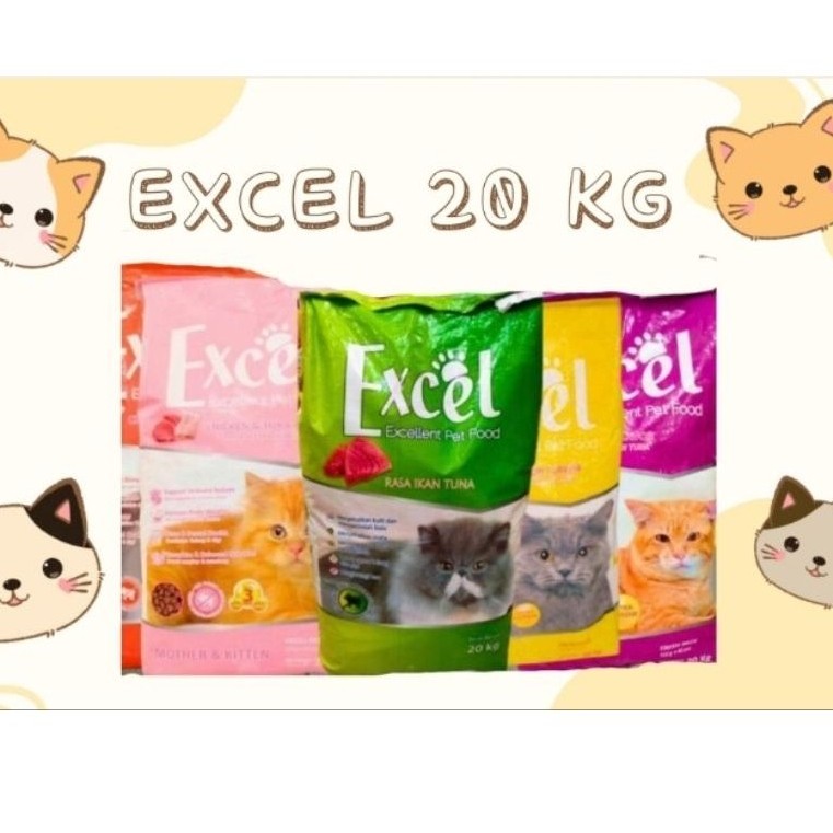 makanan kucing excel 20kg