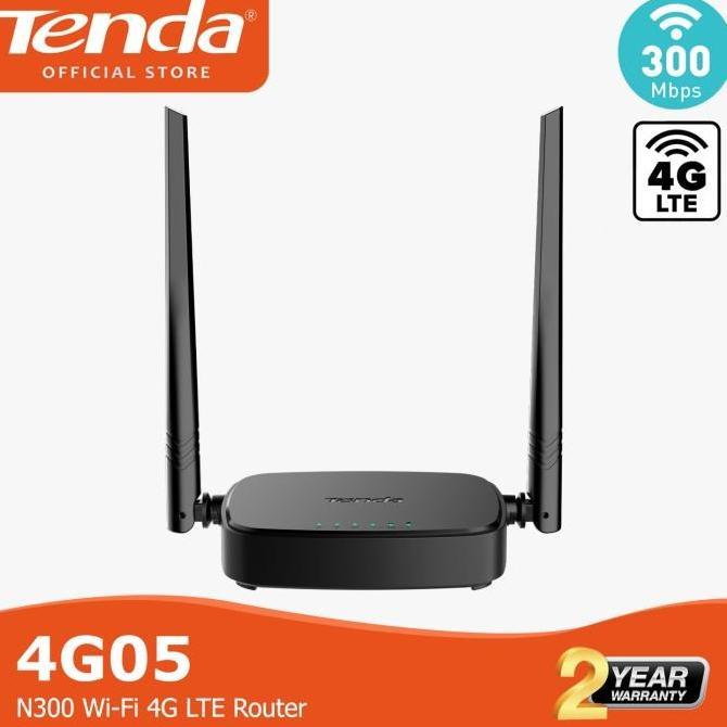 Tenda 4G05 Router Wireless 4G LTE WiFi 300Mbps 2 Antena Support Sim Card All GSM G