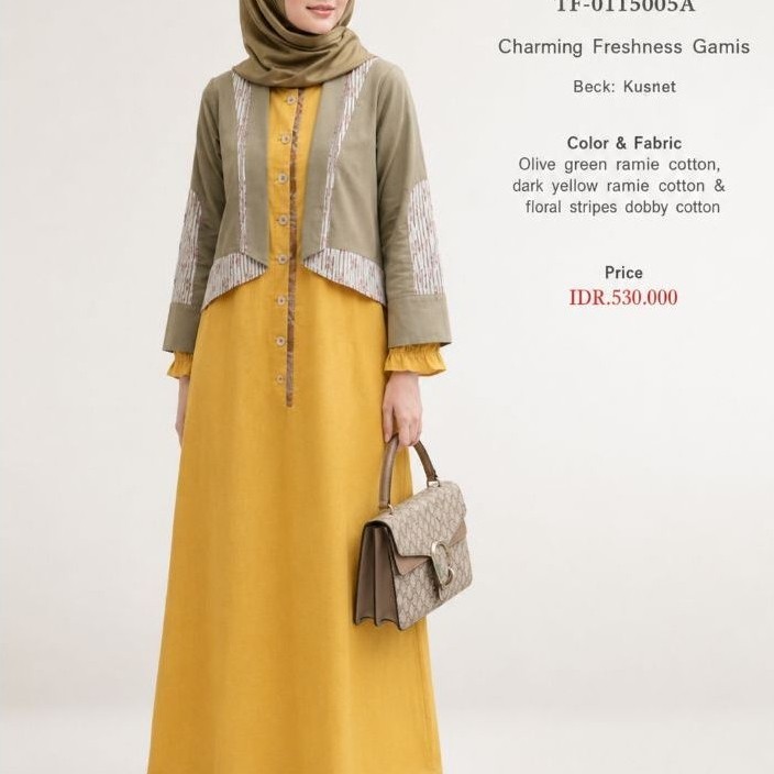 Simply Look Tuneeca TF-0115005 Gamis Look Aksen Blazer