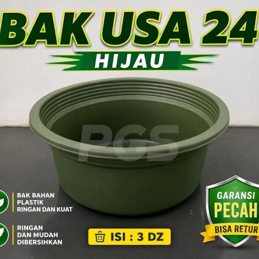 bak usa/ember bulat hitam