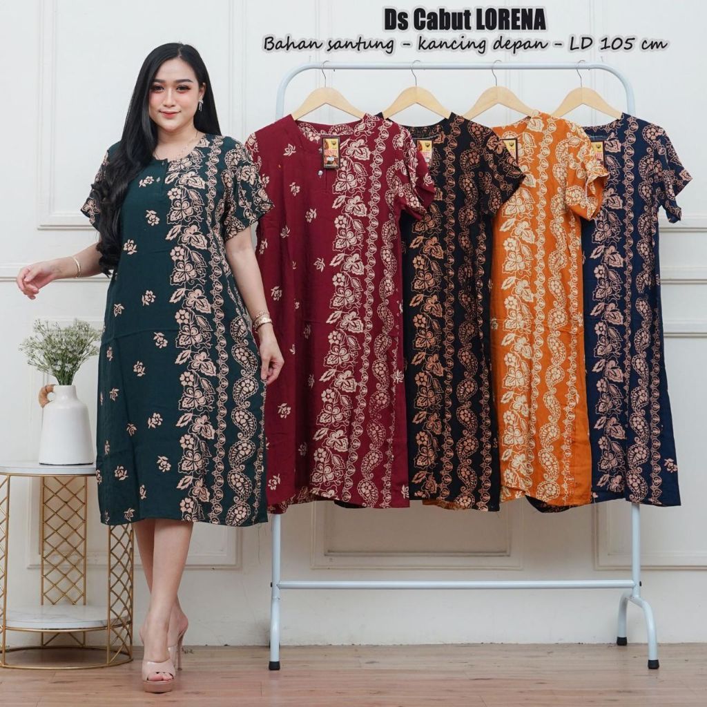 DASTER ALLSIZE LD110 KAIN RAYON SANTUNG|DASTER SANTAI