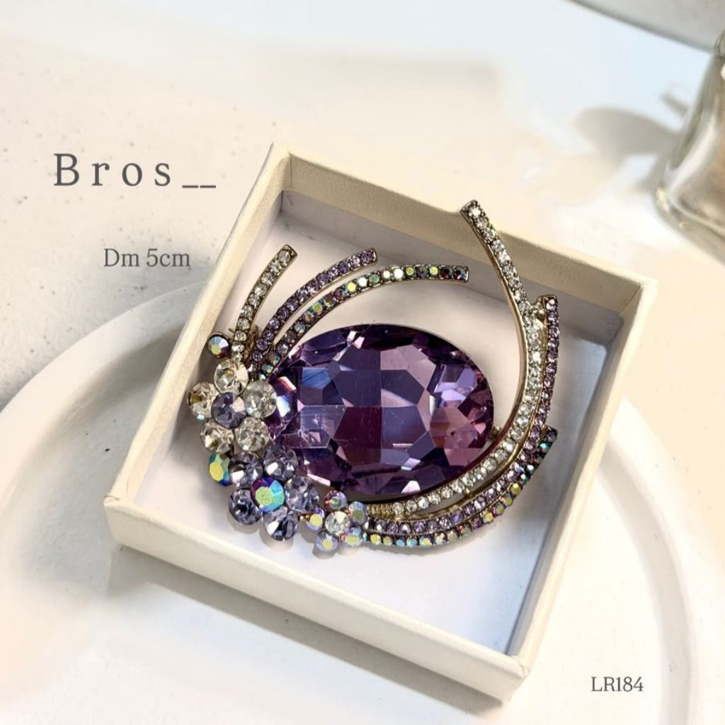 Bros Kilau Brooch Premium Quality untuk hiasan baju di dada kualitas Import Peniti Baju Import swaro