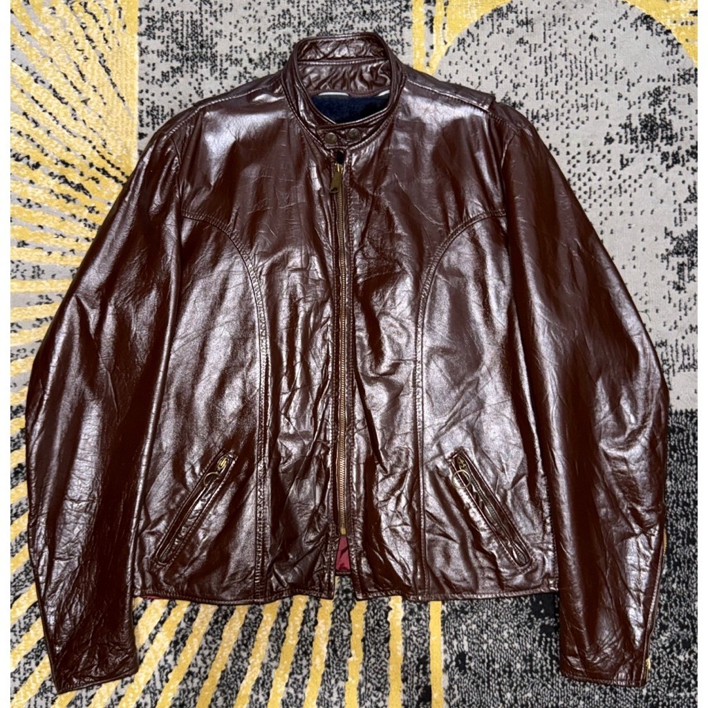 CAFERACER SLIM LEATHER JACKET BRO*KS 120