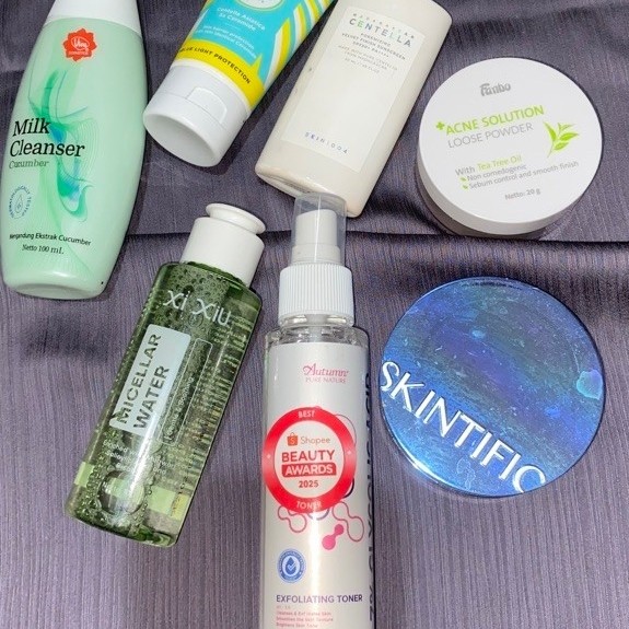 [Preloved] Skincare Moisturizer Sunscreen Lipcream Serum Cushion Blush On Mascara Labore Elsheskin M