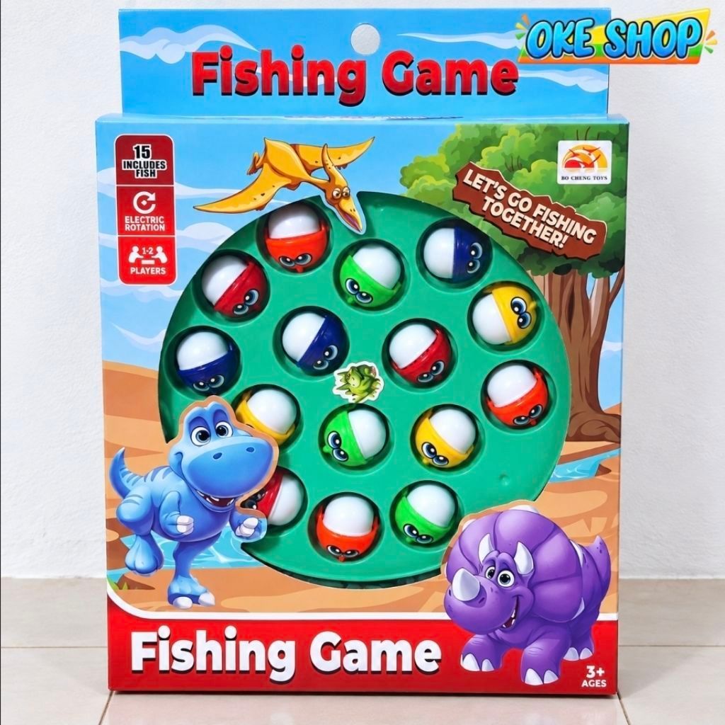 Mainan Pancing Ikan Elektrik Fishing Game 15 Ikan Mainan Anak Edukatif