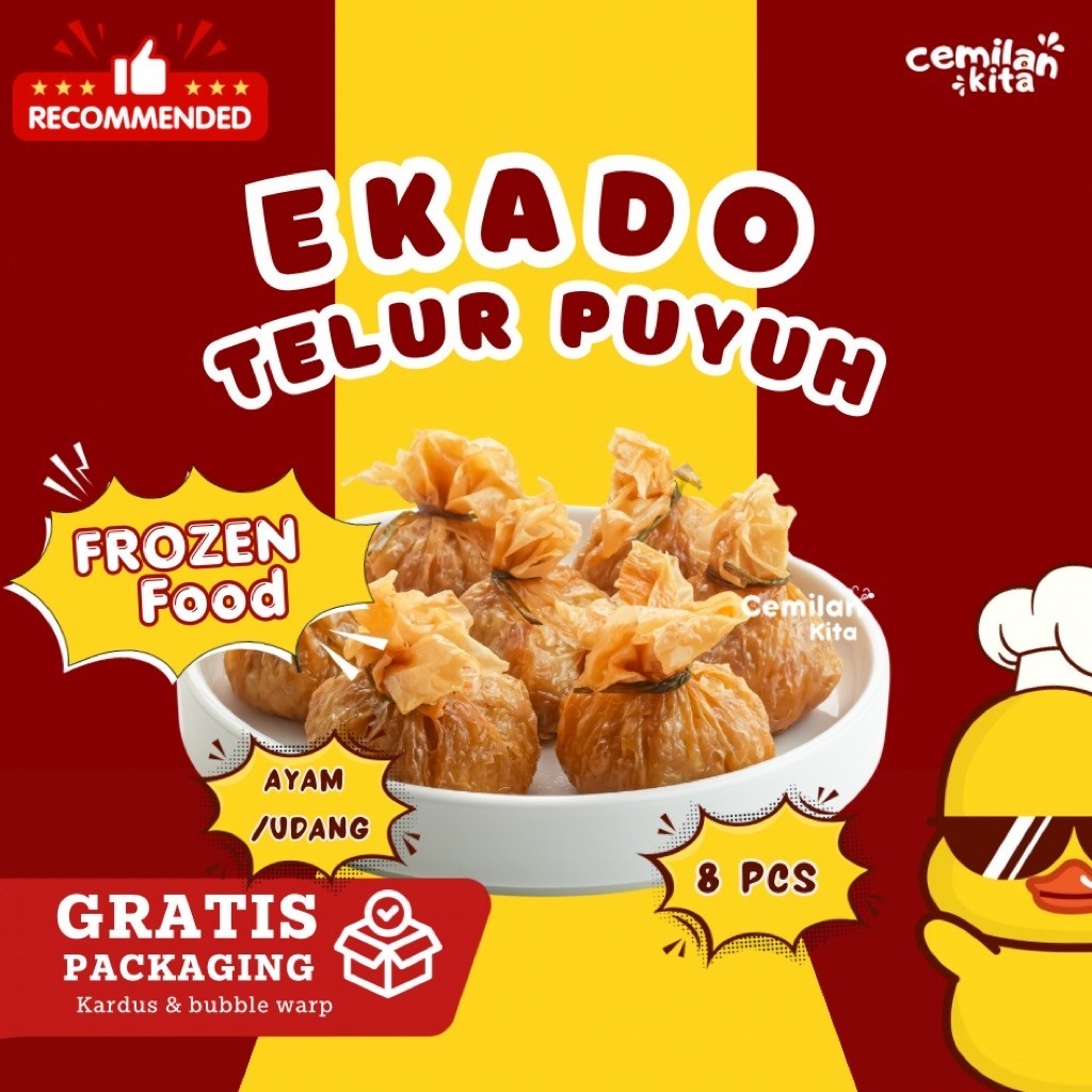 Cemilan Kita Ekado Telur Puyuh Makanan Beku HOMEMADE - Halal - Tanpa bahan pengawet