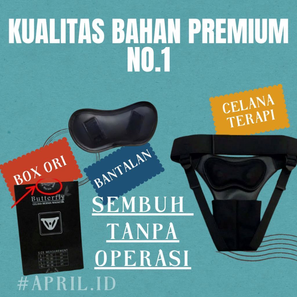 Celana Hernia Magnetic Butterfly Original Ampuh Obati Hernia