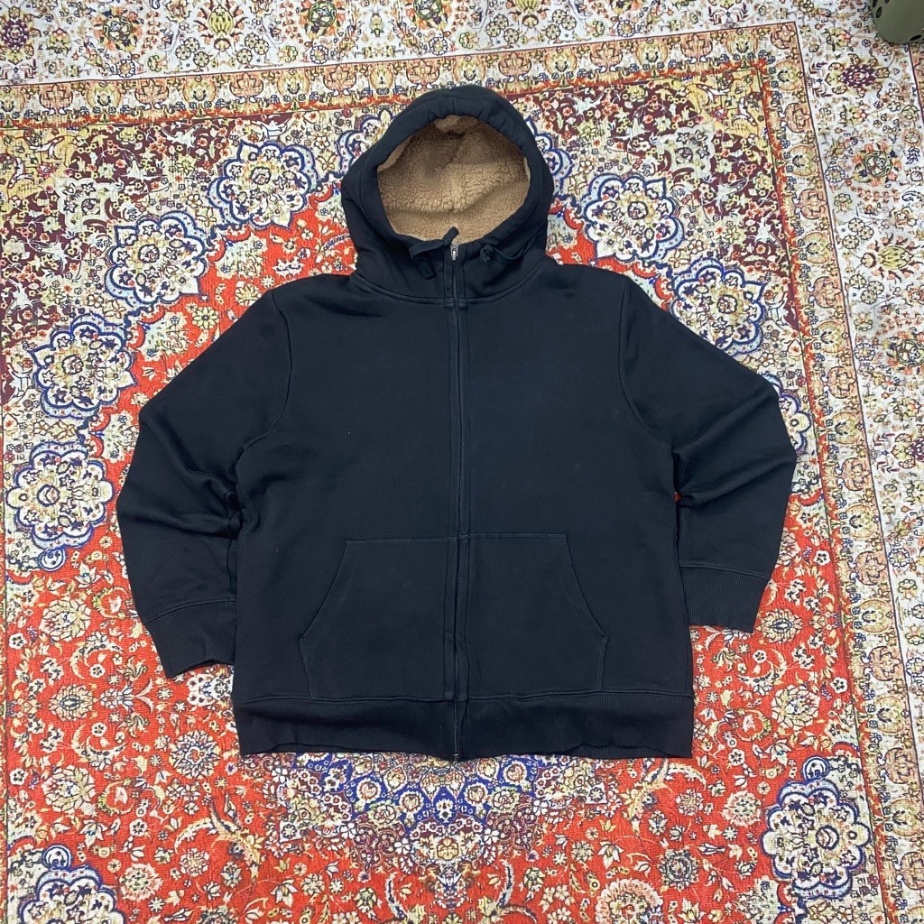 Zipper Hoodie uniqlo sherpa second original