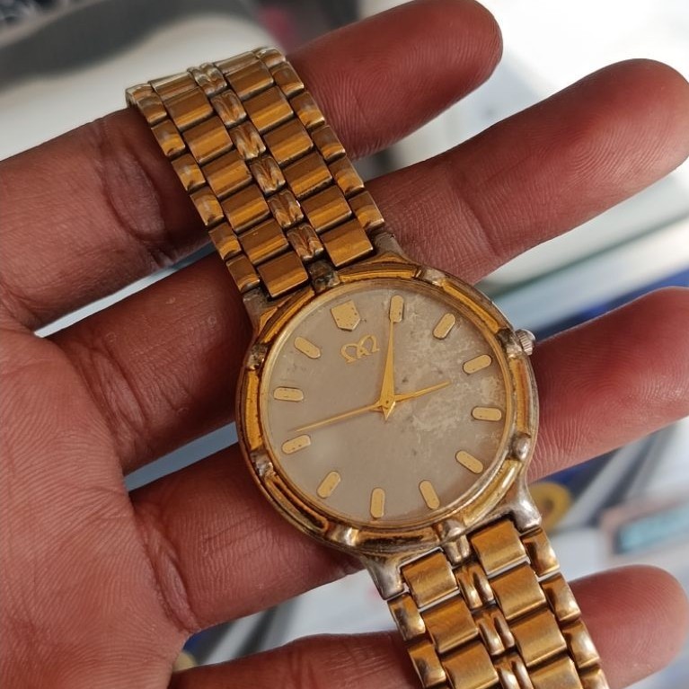 ORIGINAL MIRAGE JAPAN 750 Jam tangan Pria Ori Lawasan Gold Plated/Lapis Emas Simpel Classic nan Eleg