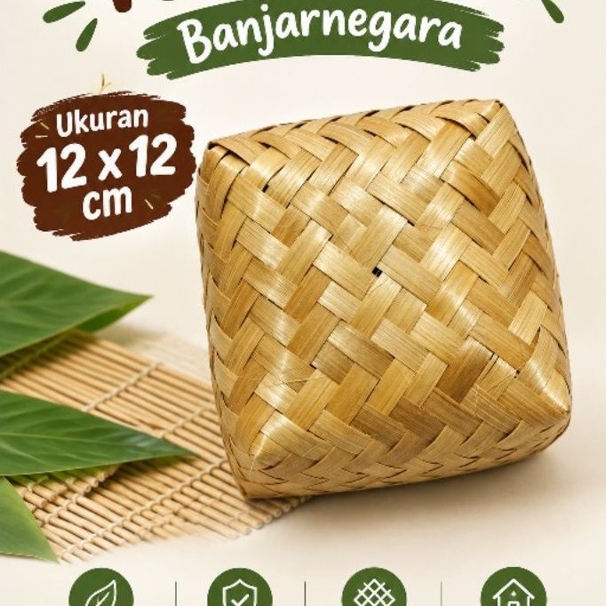 Besek bambu uk 12x12|besek sovenir|besek berkualitas|besek murah