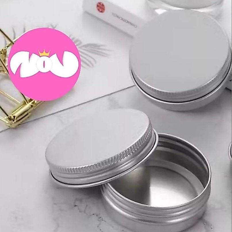 Pot Cream Aluminium 30gr Pot Wadah Jar  Kaleng Pomade Krim Gel 30 gr