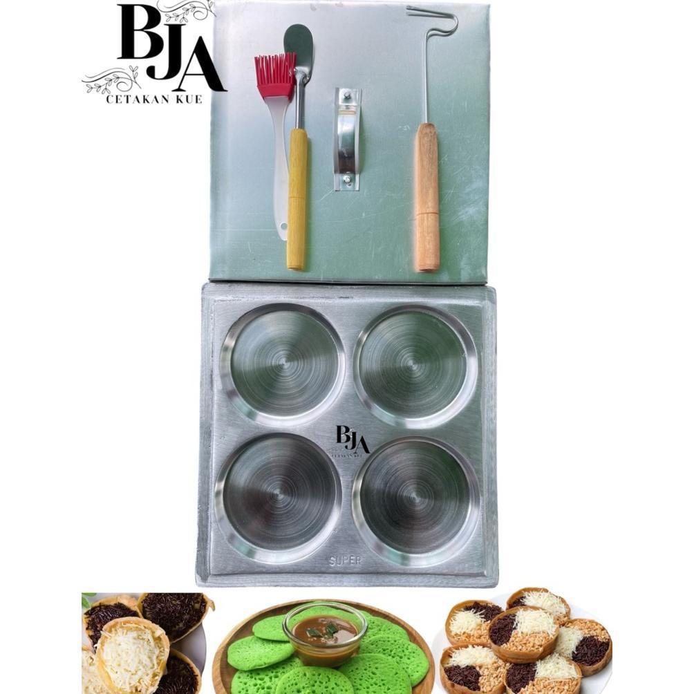 Cetakan Kue Martabak Mini  kotak 4 Lobang Kue Lumpur,4B,