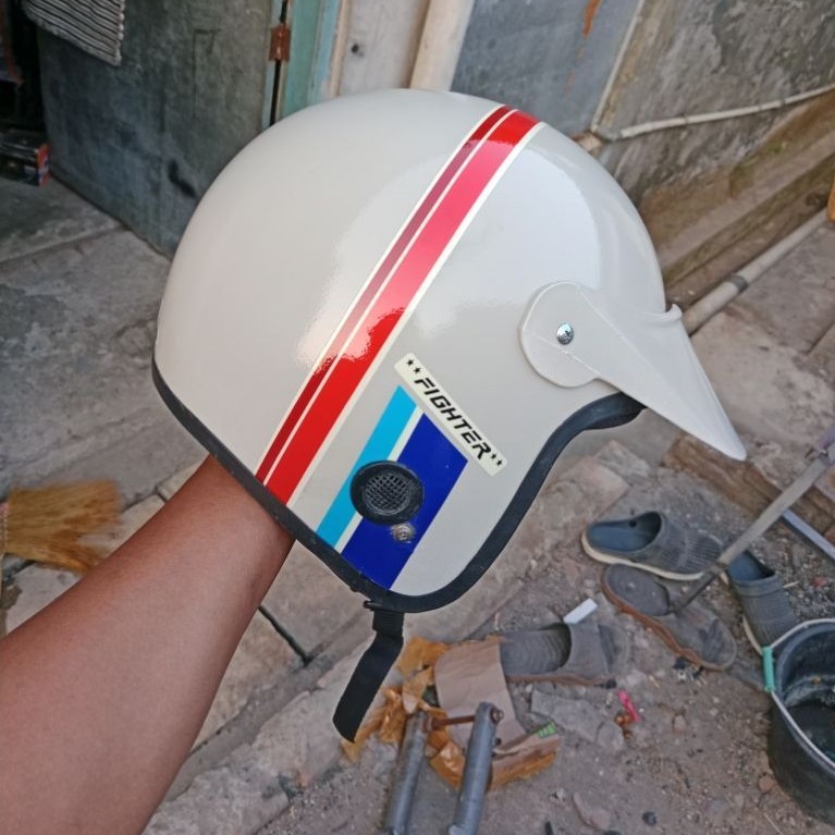 helm jadul kiwi model fighter