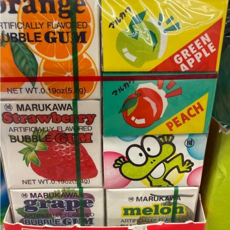 7PC PERMEN KARET MARUKAWA. MARUKAWA BUBBLE GUM. PERMEN KARET